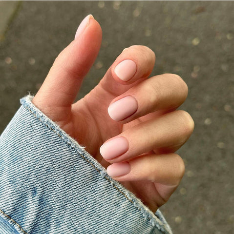 an image of nude nails using nude nail polish