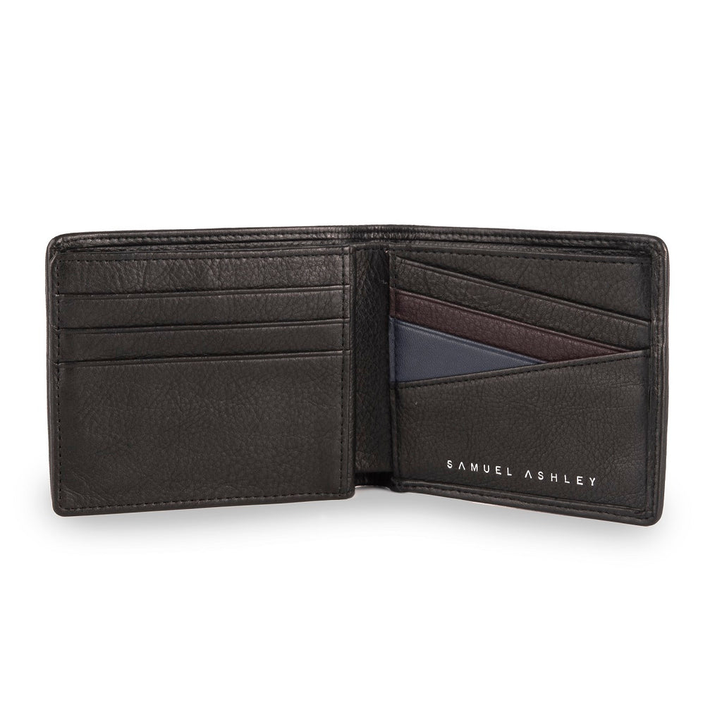 Samuel Ashley - Dayton Leather Bi-Fold Wallet with Extra Flap (RFID) | Men