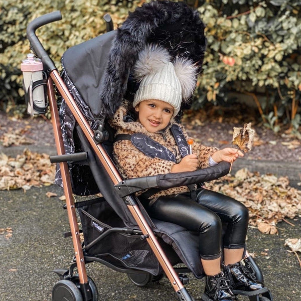 My Babiie Samantha Faiers Black Marble Lightweight Stroller