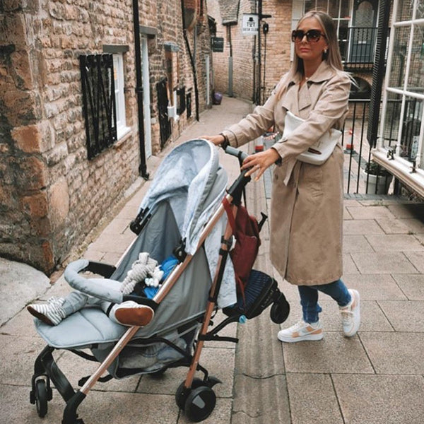 My Babiie Samantha Faiers Grey Marble Lightweight Stroller