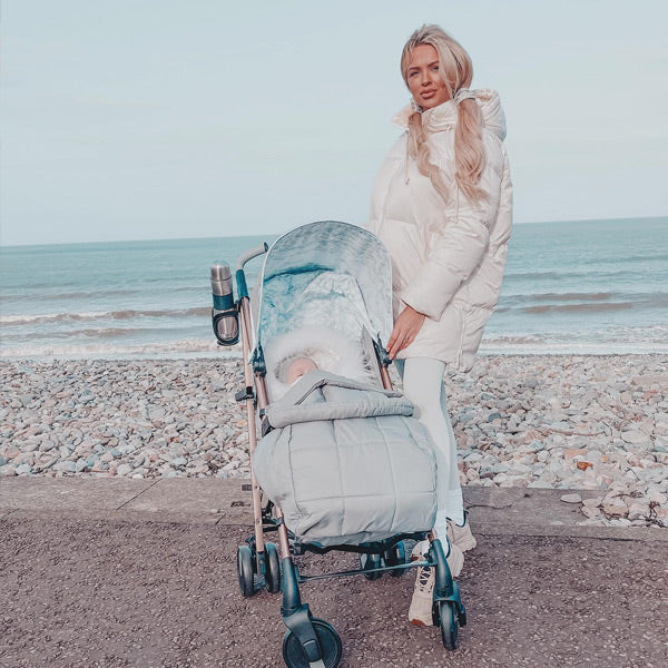 My Babiie Samantha Faiers Grey Marble Lightweight Stroller