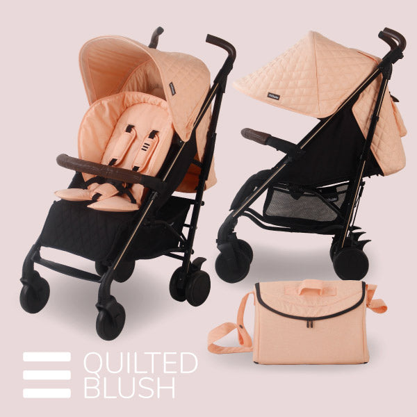 My Babiie quilted blush mb52 lightweight stroller