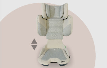 MBCS23 i-Size (100-150cm) Compact High Back Booster Car Seat - stone