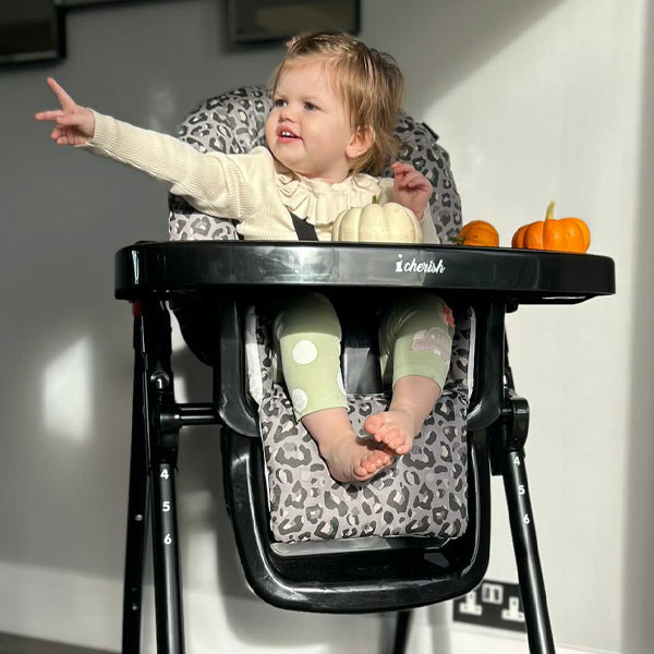 My Babiie Dani Dyer Black Leopard Highchair