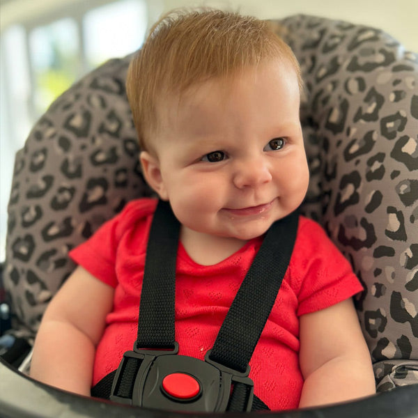 My Babiie Dani Dyer Black Leopard Highchair