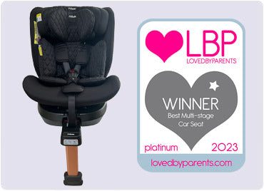 Billie Faiers Black Quilted Spin iSize Car Seat