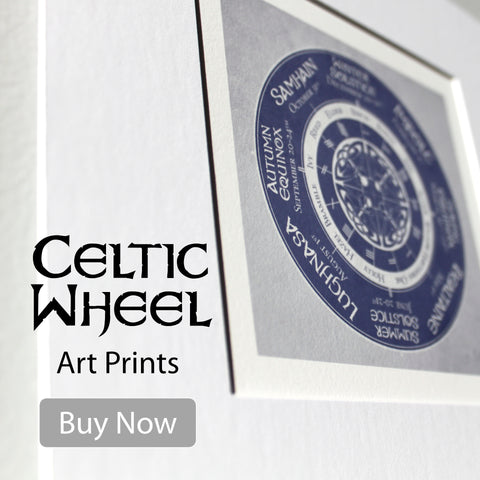 Celtic Wheel Art Prints Button