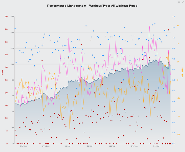 Training Peaks Performance Management Chart