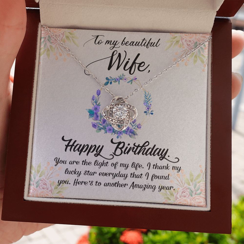 Wife Birthday Necklace To My Wife Birthday Message Card. Birthday