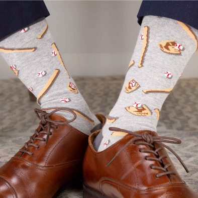 Bonfolk Socks - Black and Gold Fleur de Lis