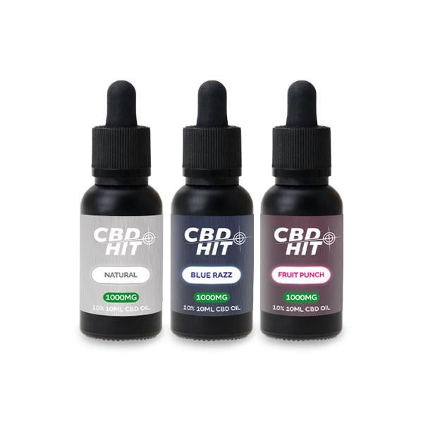 CBD Hit 1000mg CBD Flavoured Oil 10ml – Artisan Vapor UK