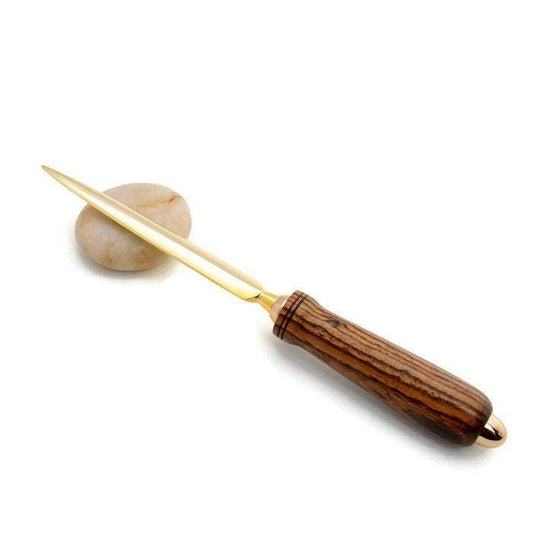 Birdseye Maple and Gold Letter Opener – Whidden's Woodshop