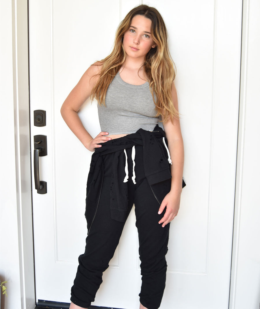 girls black sweatpants