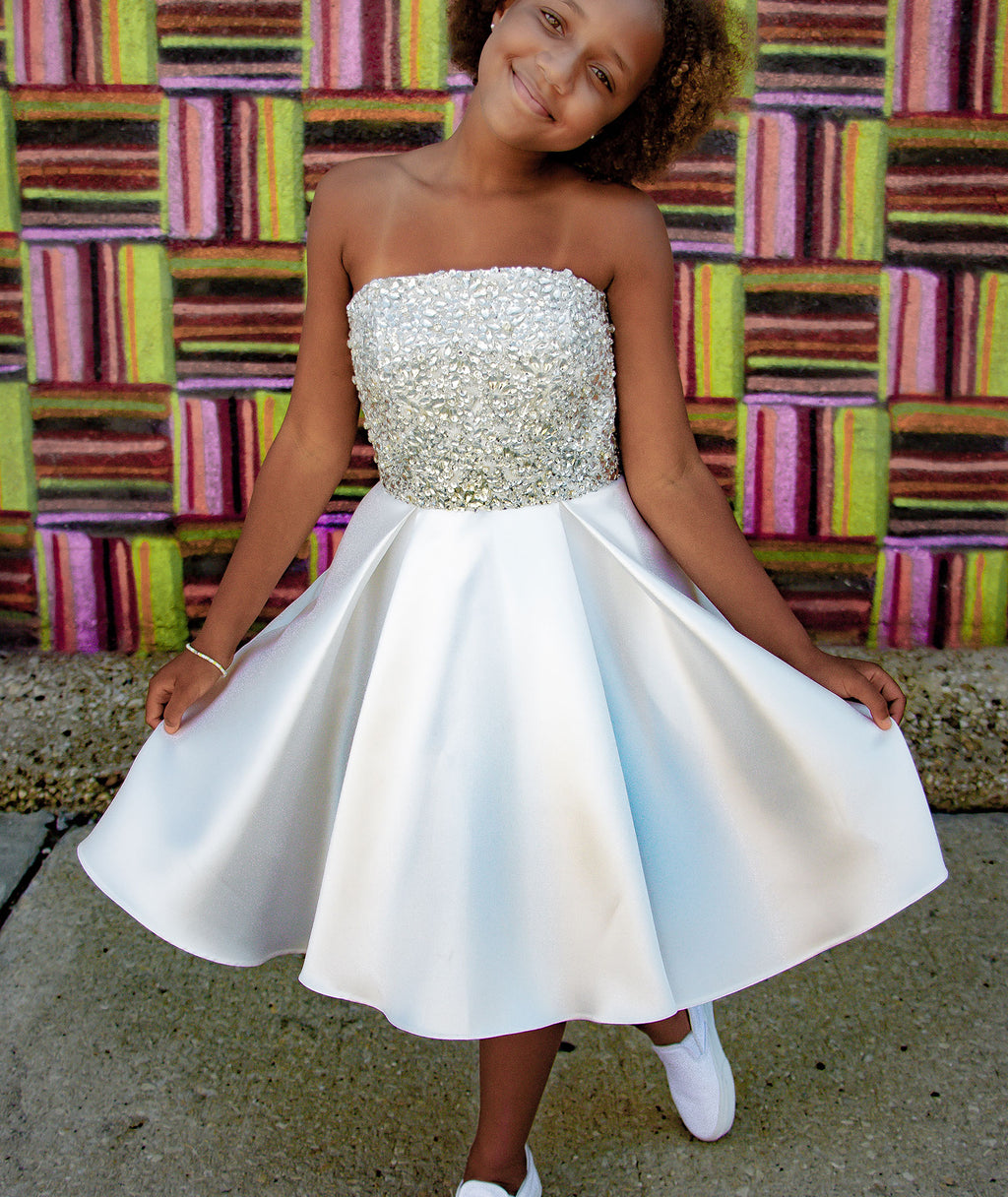 white bat mitzvah dresses