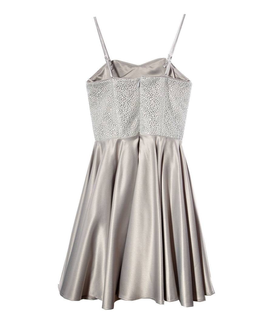girls silver sequin dress