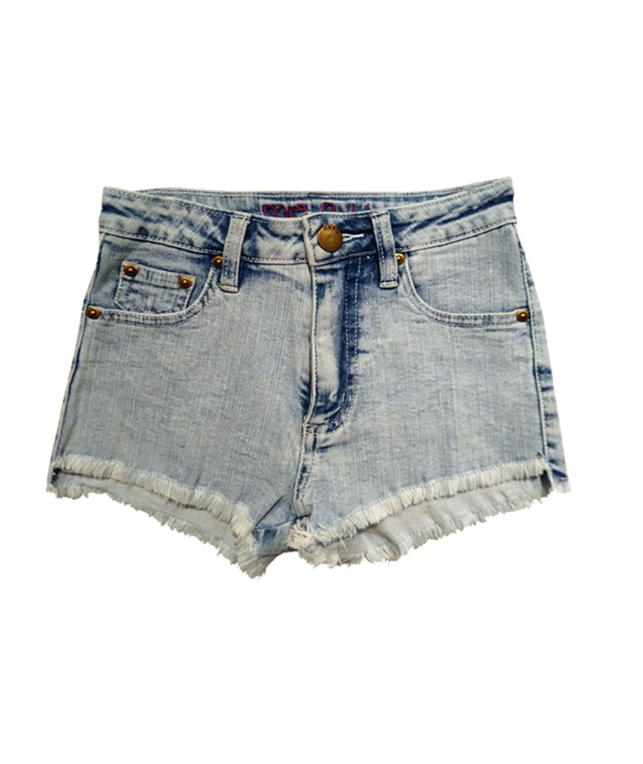 girls high waisted jean shorts