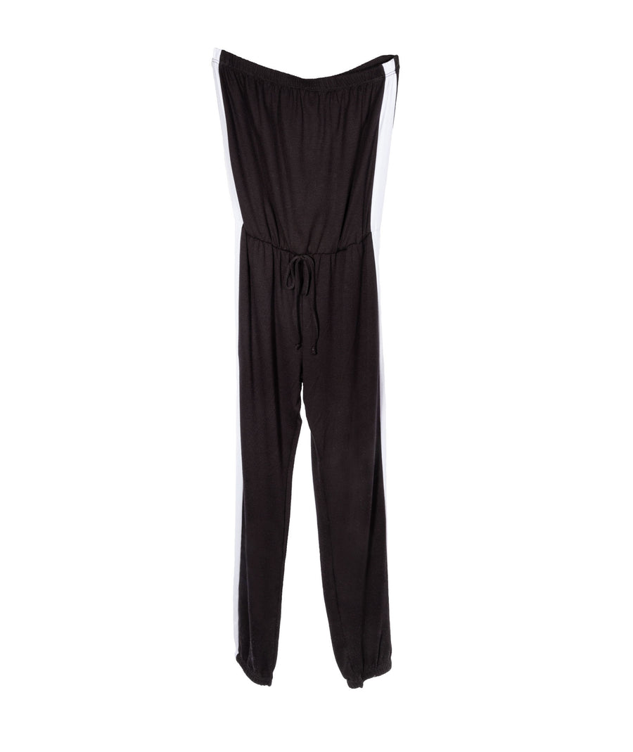 white tube jumpsuit