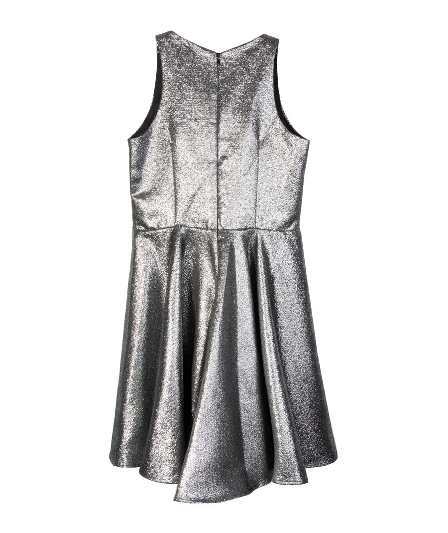 black silver glitter dress