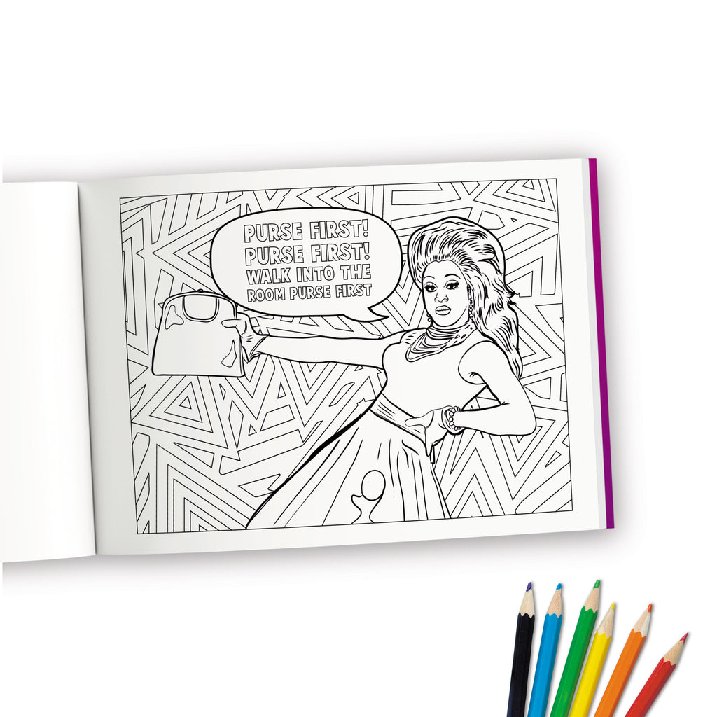 drag queen coloring book inside