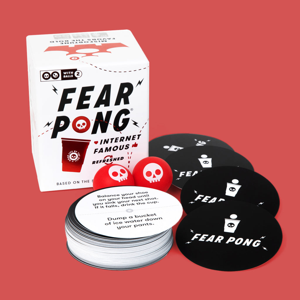 fear pong packaging and contents