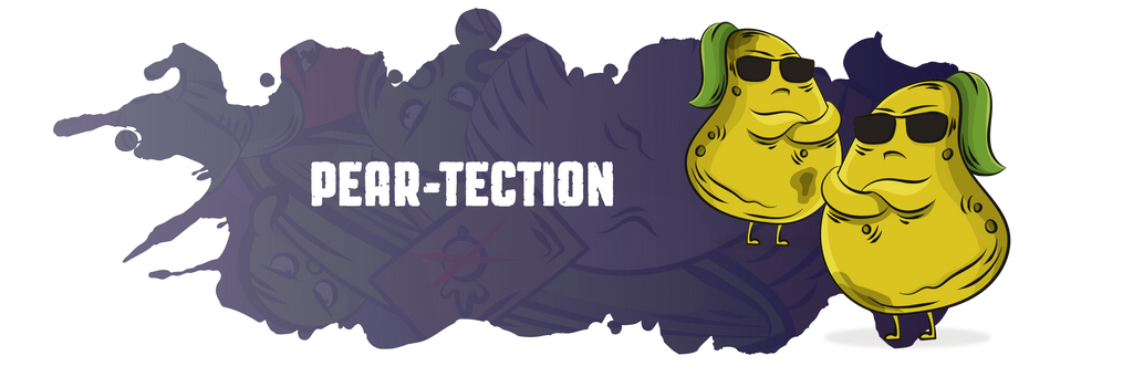 Pear-tection security cards Plant-Based Riot