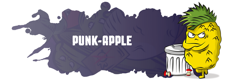 Punk-apple block card Plant-Based Riot