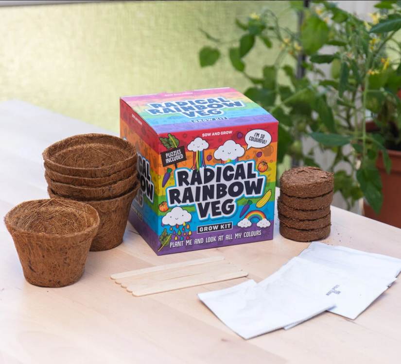 radical rainbow veg growing kit