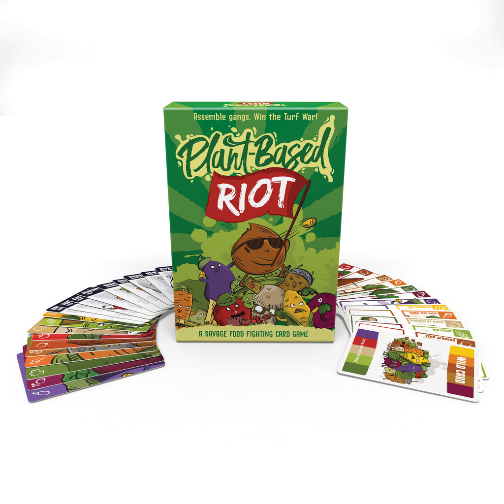 plant-based riot family card game