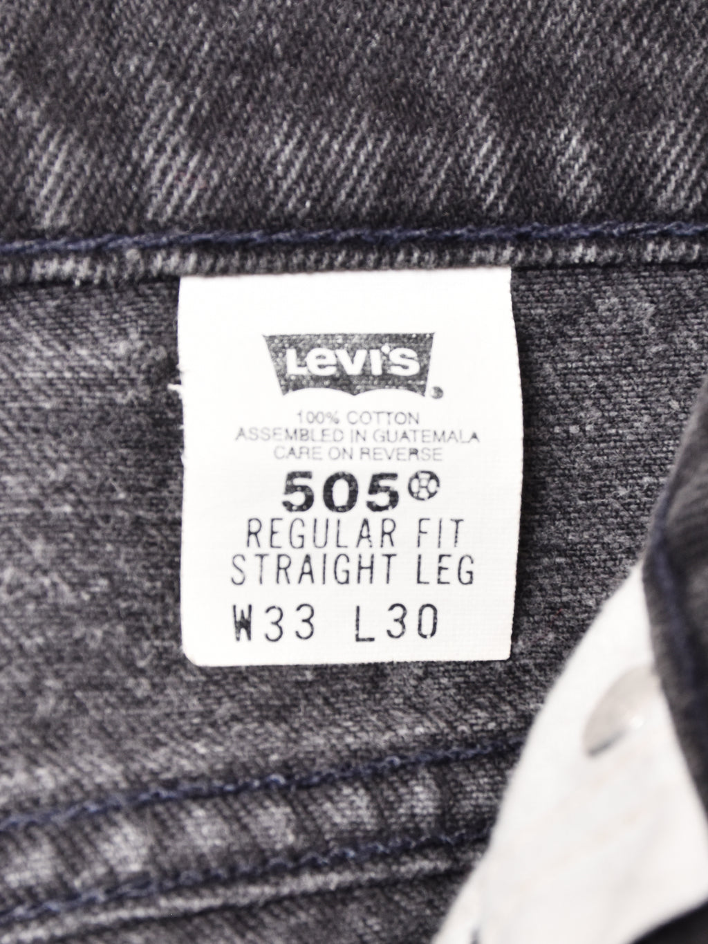 グアテマラ製 Levi's 505 ブラックデニムパンツ W33 – 古着屋Top of