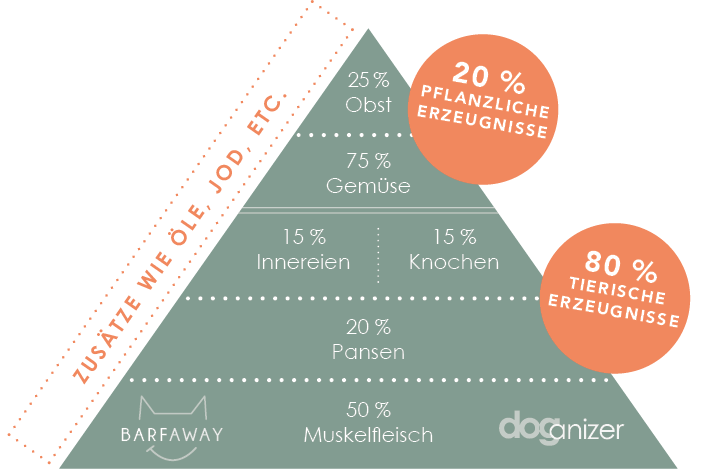 BARF Pyramide für Hunde BARFaway