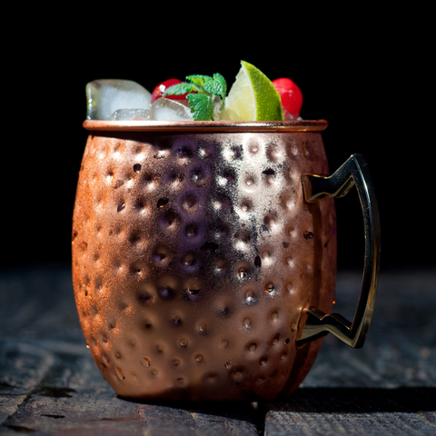 cranberry moscow mule for holiday cocktails