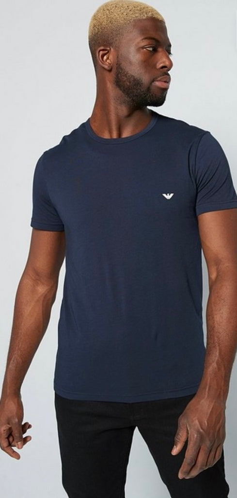 Emporio Armani Men's T-shirt - Navy Blue 111267 CC717 10410 - Branded  Reloaded