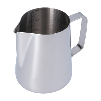 Fierymoto Milk Frothing Pitcher 12oz / 350ml Espresso Steaming Pitchers 304 Stainless Steel Suitable for Milk Frother Cup Milk Frother Pitcher with D