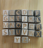Wood Alphabet Decoration Cubes