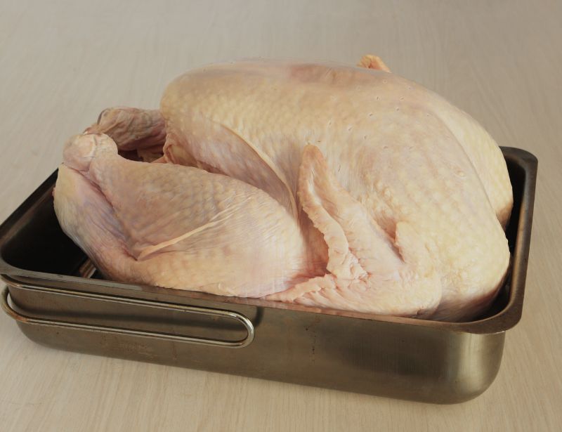 Raw Turkey ready to Deep Fry