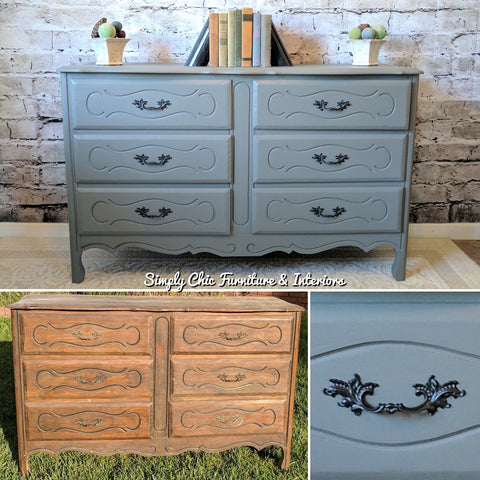 Dresser Before and After Painted
