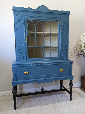Antique hutch painted in Fusion mineral paint