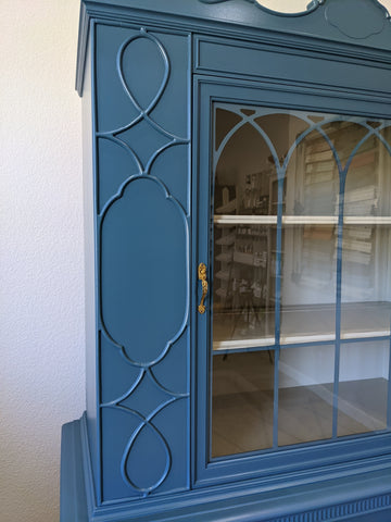Antique hutch painted in Fusion mineral paint