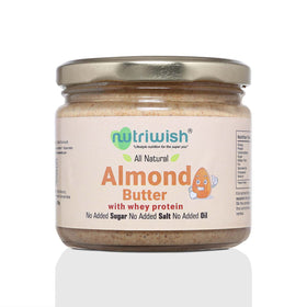 Nutriwish Almond Butter with Whey Protein, 250g