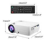 Portable Smart Home Theater LED LCD Projector 1080P
