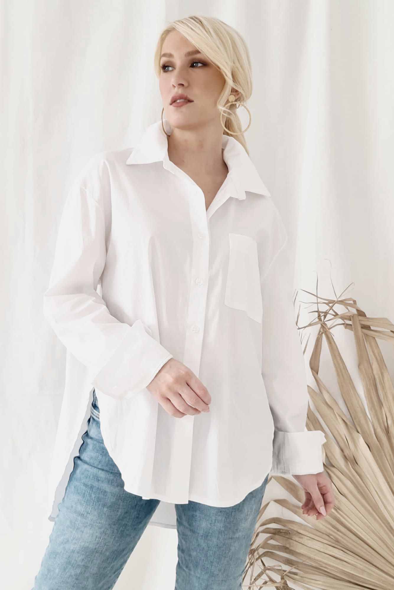 Andrea cotton shirt, white – BYPIAS International