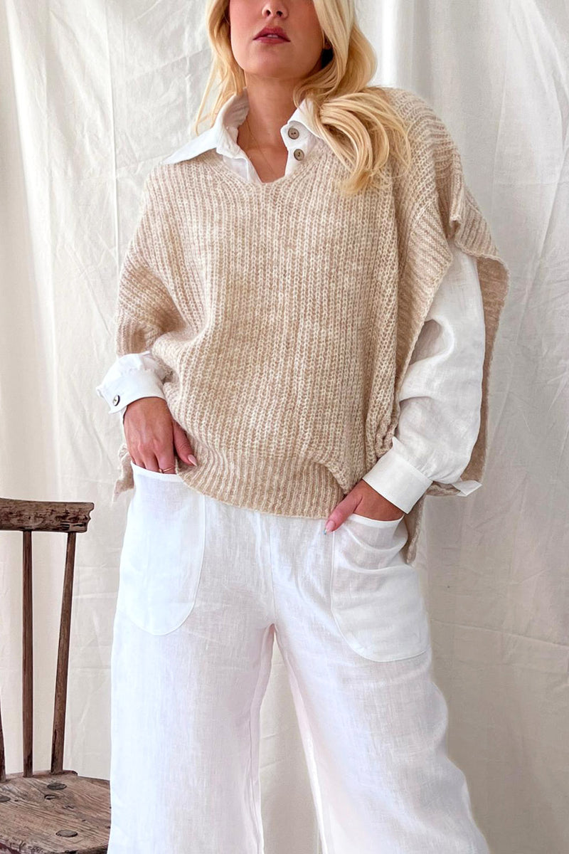 Chloe mohair knit, beige