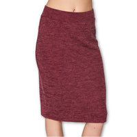 Made in USA - High Waist Knit Stretch Office Pencil Skirt – Chic Skape