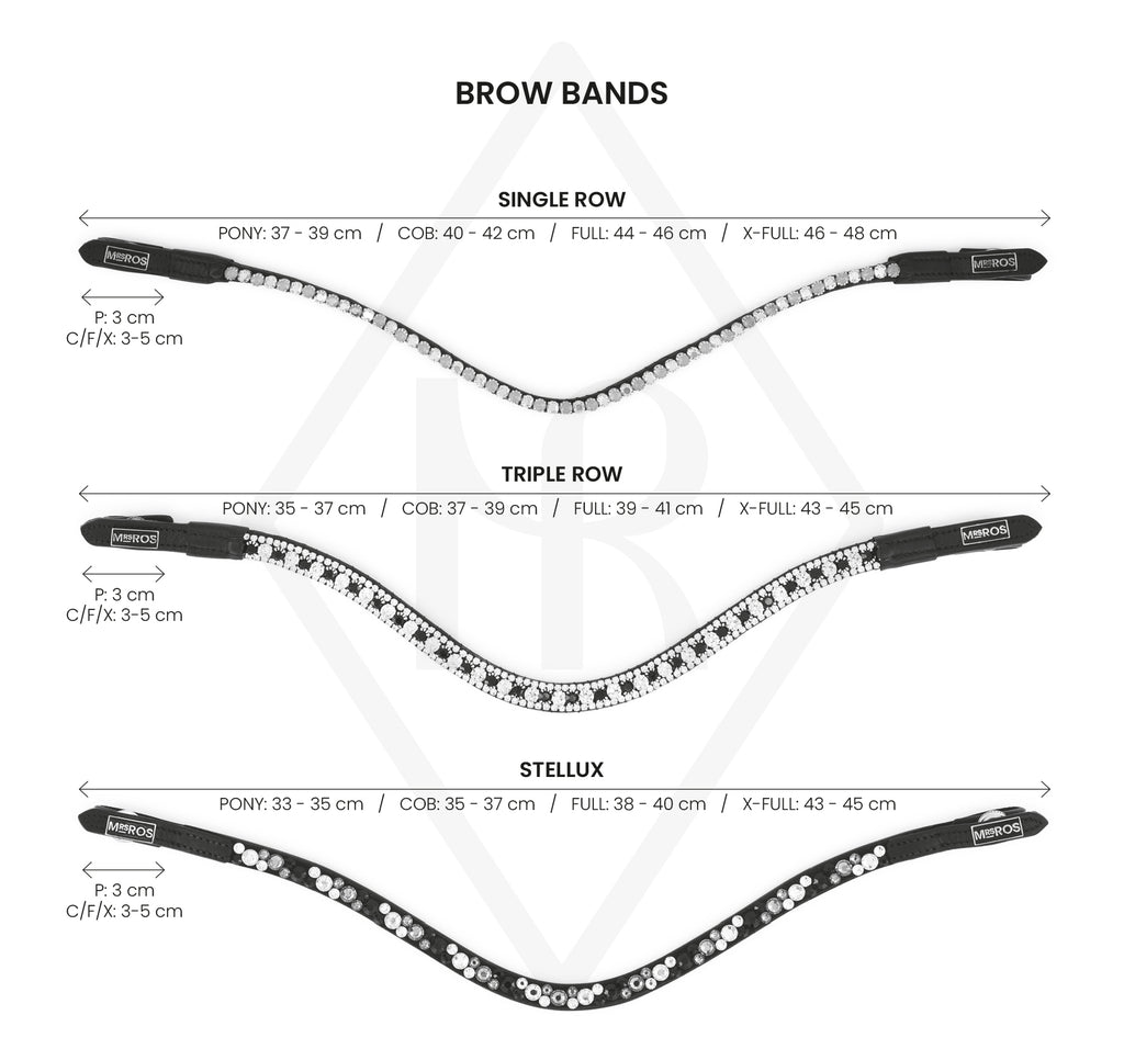 Mrs. Ros Browband Size Guide