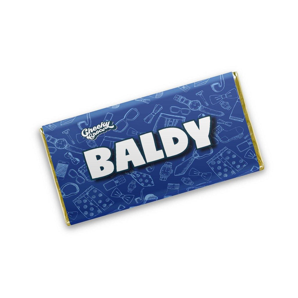 Baldy Novelty Chocolate Wrapper Cheeky Chocs 4895