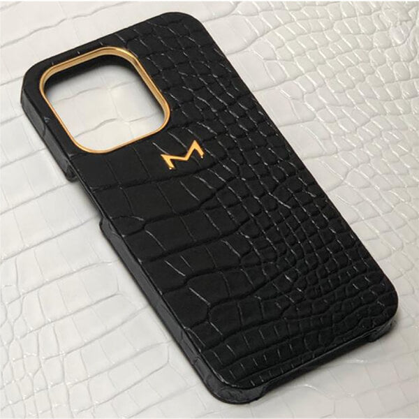 Classic Necklace Case for iPhone 14 Pro Max in Genuine Ostrich