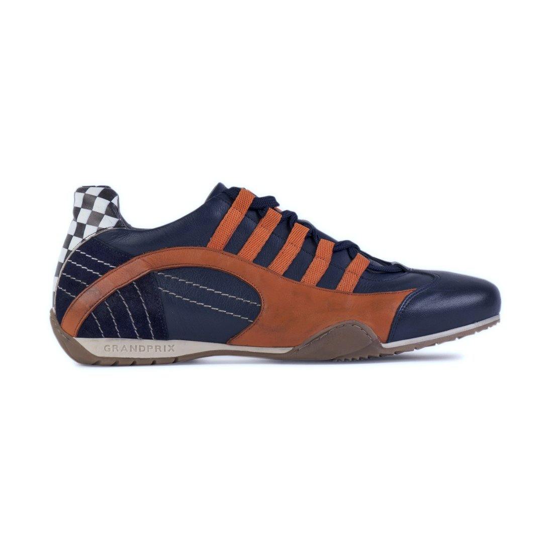 Women's Racing Sneaker in Indigo Orange (Navy and Orange)