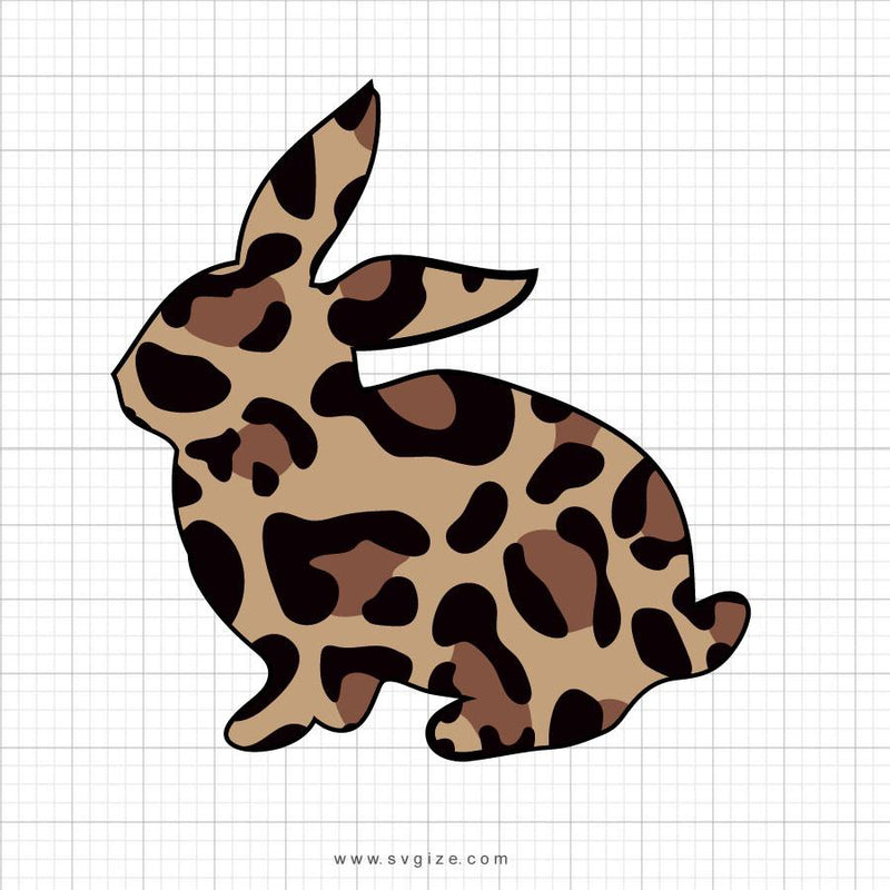 Download Leopard Print Easter Bunny Svg Clipart - svgFUL