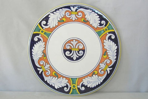 Ghirlanda cake or cheese Italian ceramic serving plate