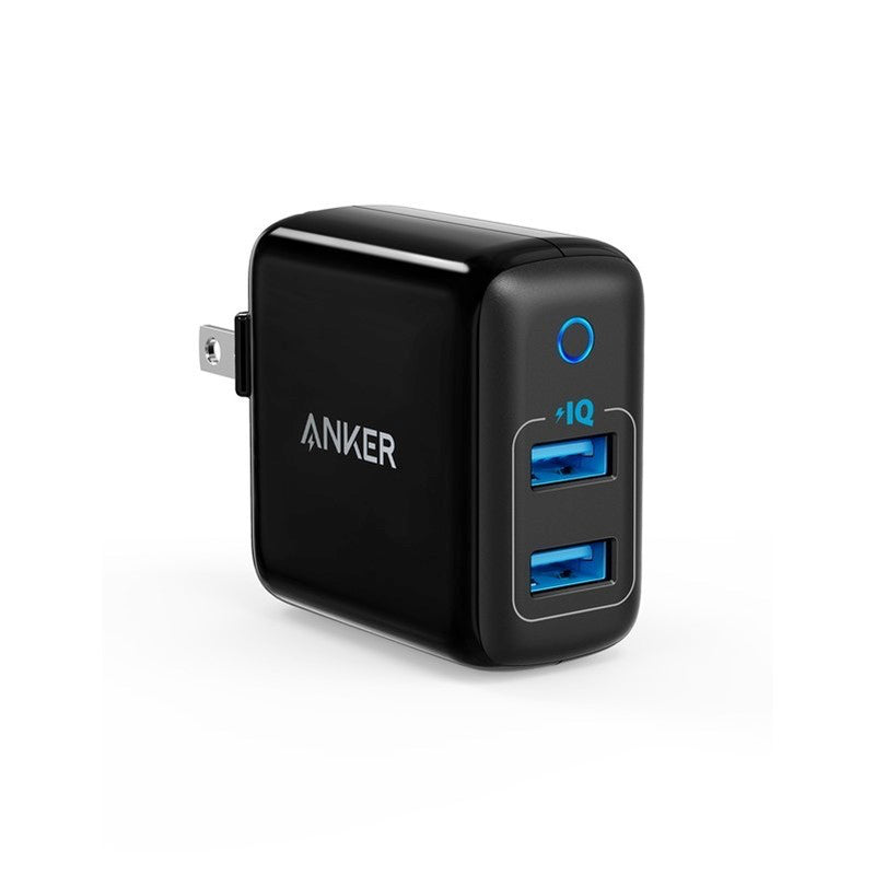 Anker 2-port Powerport 24w Wall Charger (with 3' Powerline Select+